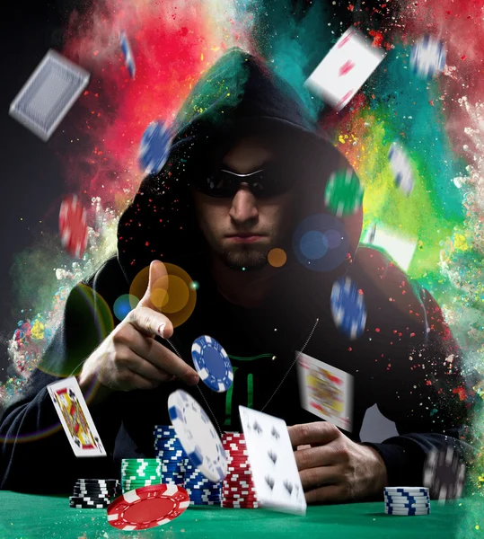 Pokerspeler — Stockfoto