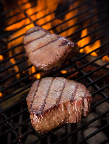 Gros plan d'un steak — Photo