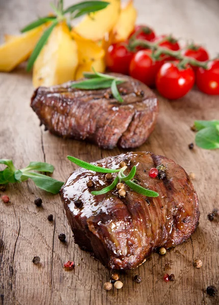 Ízletes marha steak — Stock Fotó