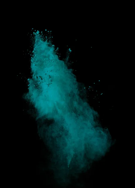 Launched colorful powder — Stock Photo, Image