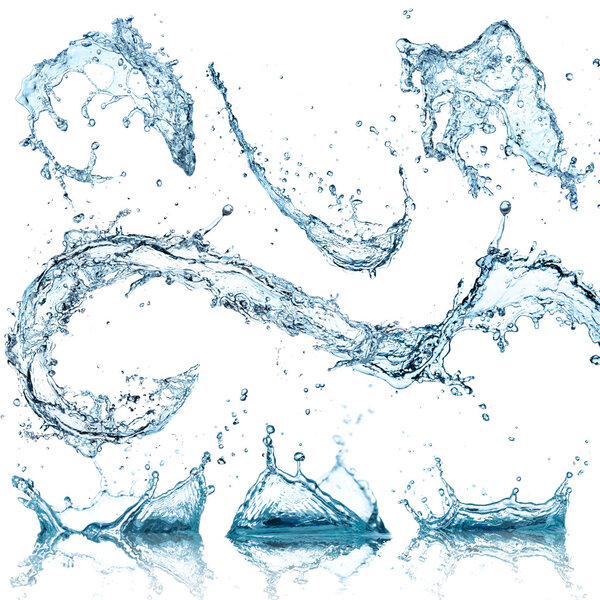 Water splashes collection