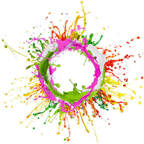 Разноцветный брызг

