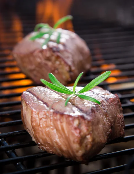 Nahaufnahme eines Steaks — Stockfoto