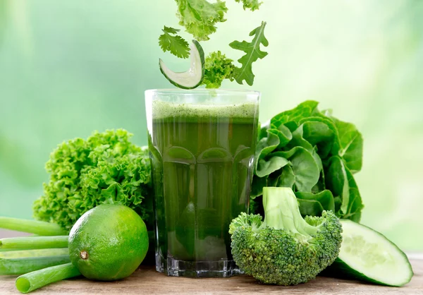 Succo verde sano — Foto Stock