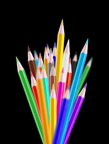 रंग पेन्सिल — स्टॉक फोटो, इमेज