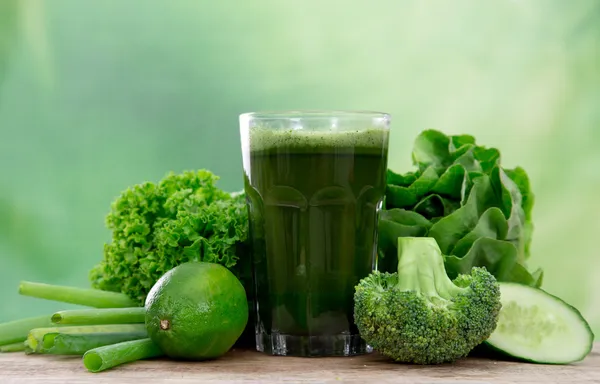 Succo verde sano — Foto Stock