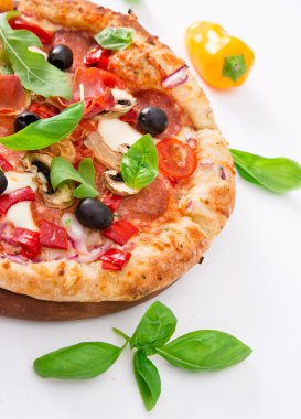 Lezzetli İtalyan pizzası