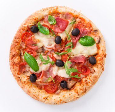 Lezzetli İtalyan pizzası