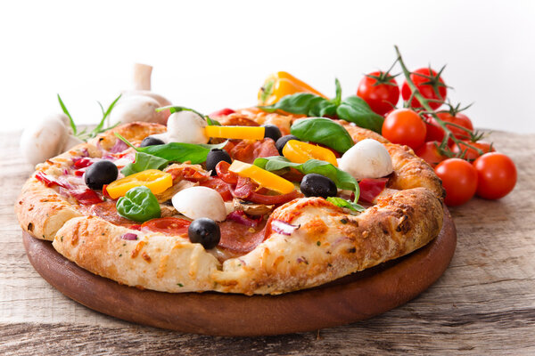 Вкусная итальянская пицца