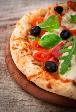 Lezzetli İtalyan pizzası