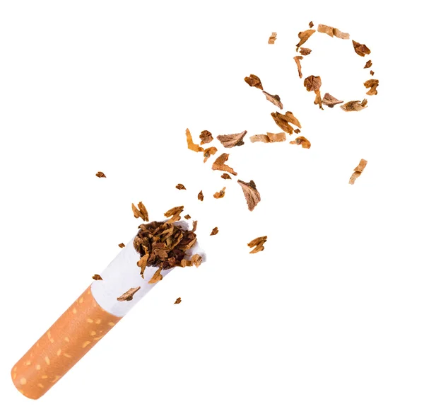 Breaking cigarette, quit smoking — Stock Photo, Image