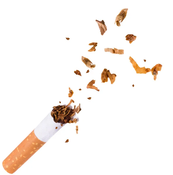 Breaking cigarette, quit smoking — Stock Photo, Image