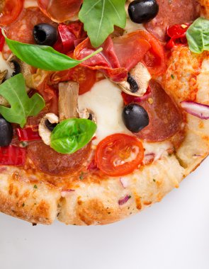 Lezzetli İtalyan pizzası