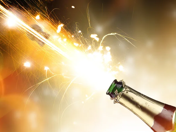 Champagner-Explosion — Stockfoto