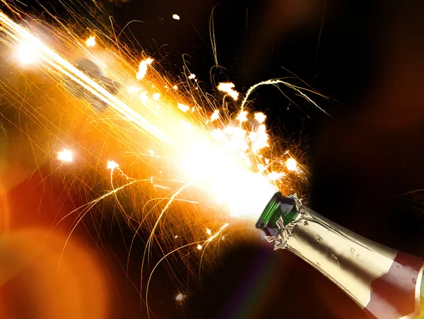 Champagne explosion — Stockfoto