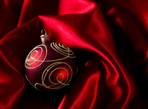 Czerwony luksusowe satyna — Zdjęcie stockowe