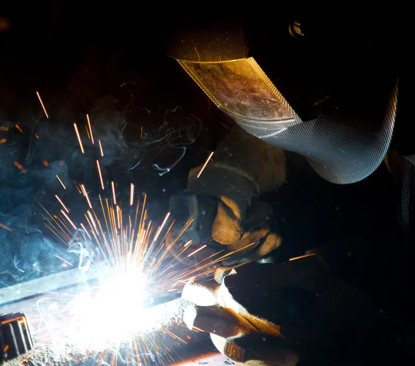 Welders in action — Stock Photo, Image