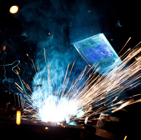 Welders in action — Stock Photo, Image