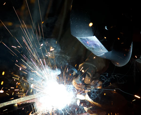 Welders in action — Stock Photo, Image