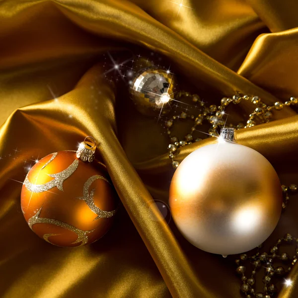 豪華な布の上の抽象的なクリスマス背景 — ストック写真