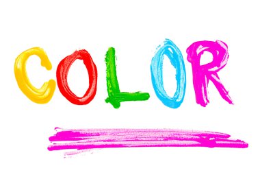 soyut akrilik renkler