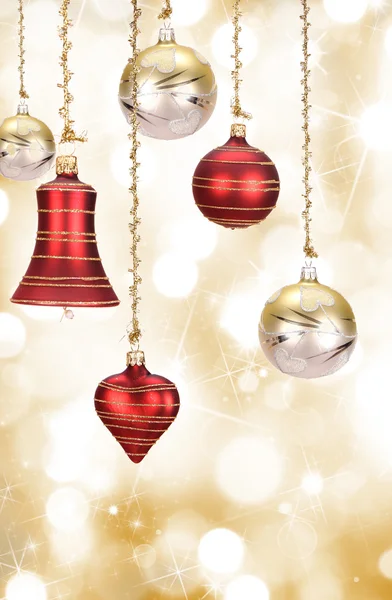 Red christmas balls — Stock Photo, Image