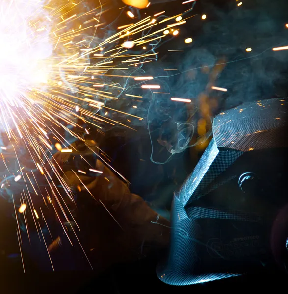 Welder in action — Stock Photo, Image