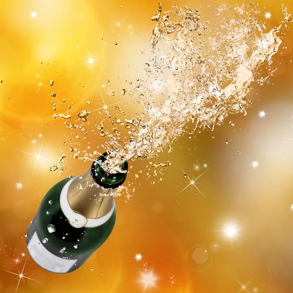 Esplosione di champagne — Foto Stock