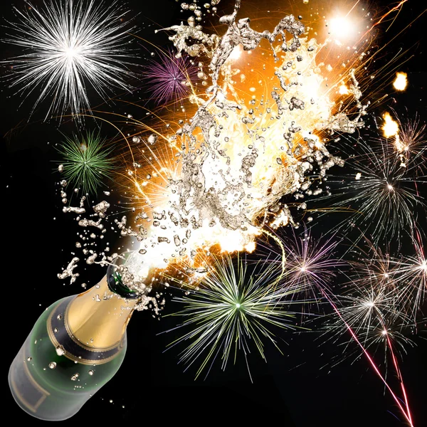 Champagne explosion — Stockfoto
