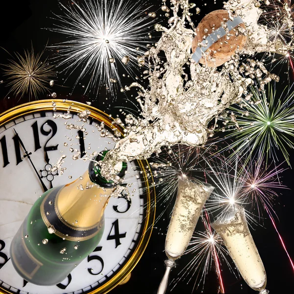 Champagne explosion — Stock Photo, Image