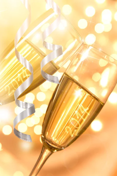 Pair of champagne flutes — Stock Photo, Image