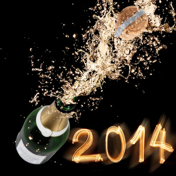 Champagne explosion — Stockfoto