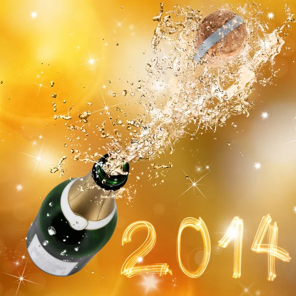 Champagne explosion — Stockfoto