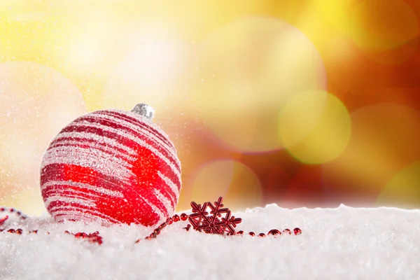 Red christmas balls — Stock Photo, Image