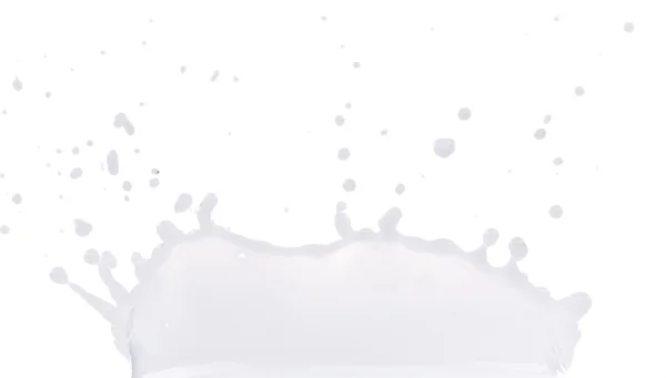 Pouring milk splash — Stock Photo, Image