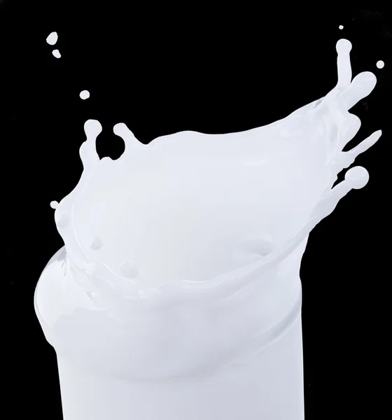 Verter salpicaduras de leche — Foto de Stock