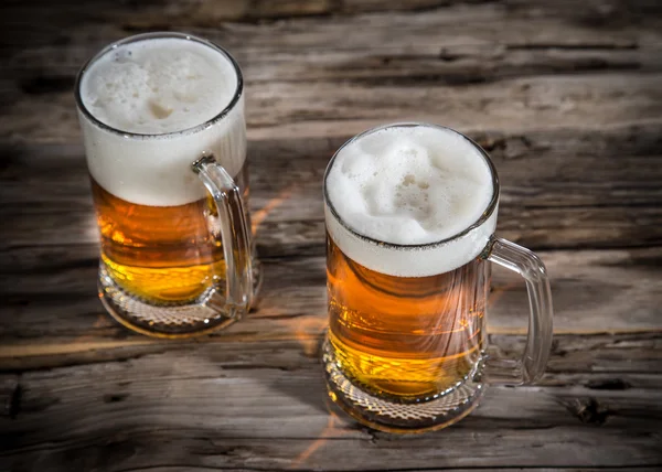 Stillleben mit Bier vom Fass — Stockfoto