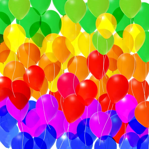 Ramo brillante de globos de colores —  Fotos de Stock