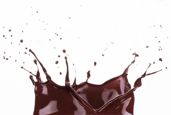 Splash of brownish chocolate — Stock Photo, Image