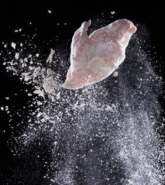 Tavuk eti, siyah hareket dondurmak