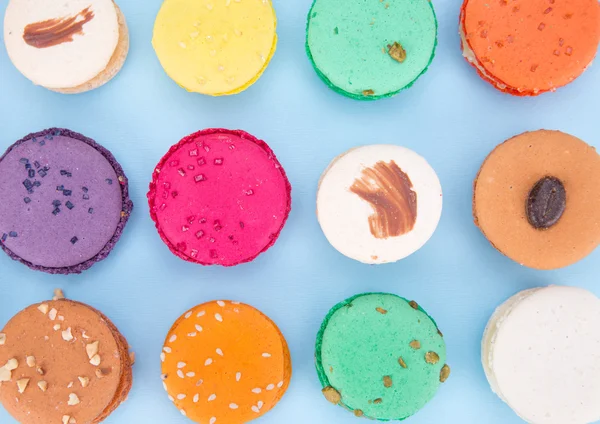 Macarons français colorés — Photo