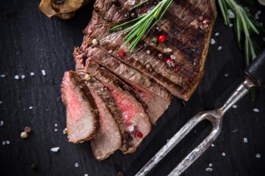 dana biftek ahşap tablo