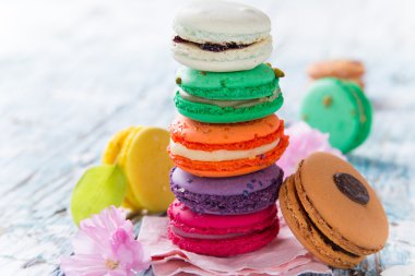 tatlı macaroons.