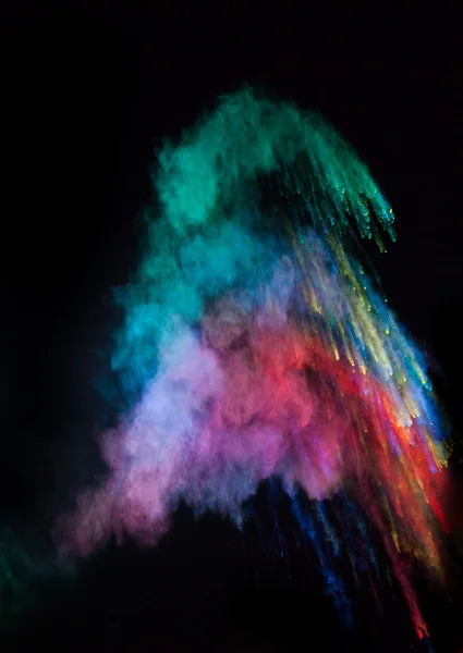 Color dust in abstract shape — Stock Photo, Image
