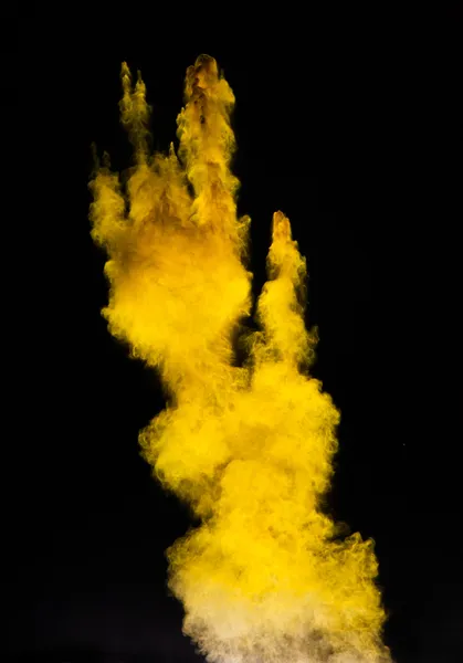 Colored powder in abstract shape — Stock Photo, Image