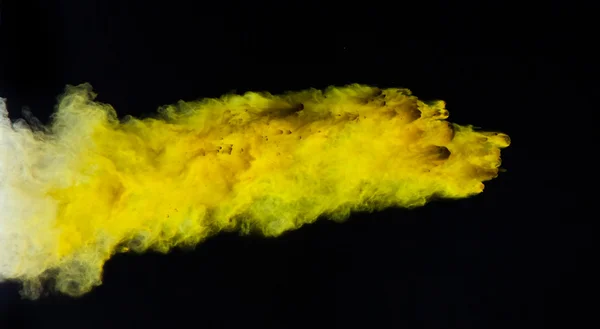 Polvere colorata in forma astratta — Foto Stock