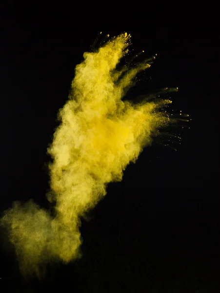 Colored powder in abstract shape — Stock Photo, Image