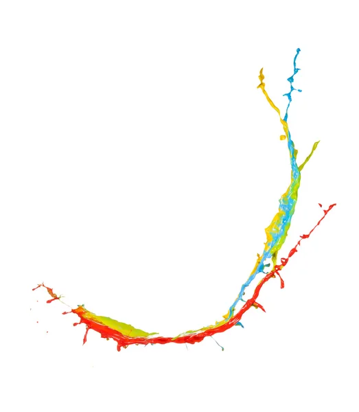 Renkli sıvı sıçrama — Stok fotoğraf