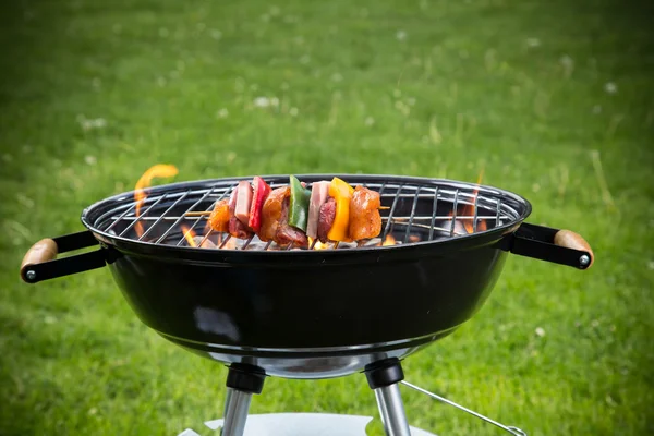 Výborné špízy na grilu — Stock fotografie