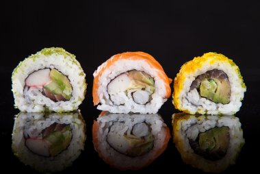 Japon deniz ürünleri sushi set.